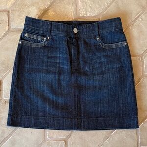 White House Black Market Dark Blue Mini Skirt